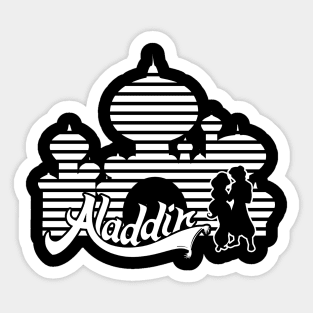 Aladdin and Jasmine Sticker